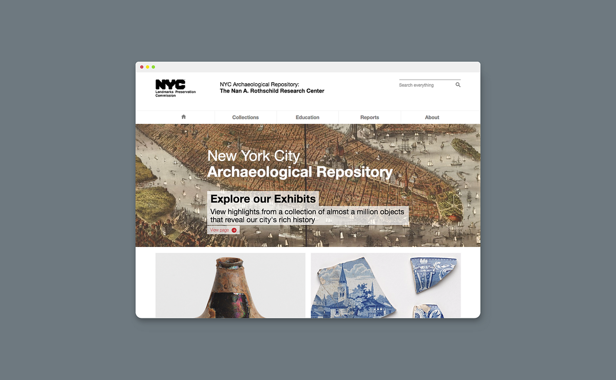Promoting New York City Archaeology to a much wider audience through interactive features