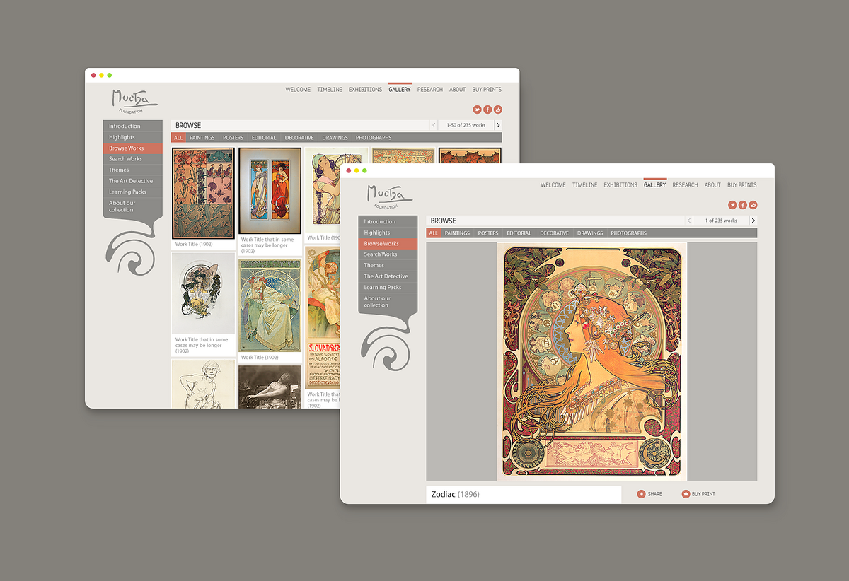 Mucha Browse