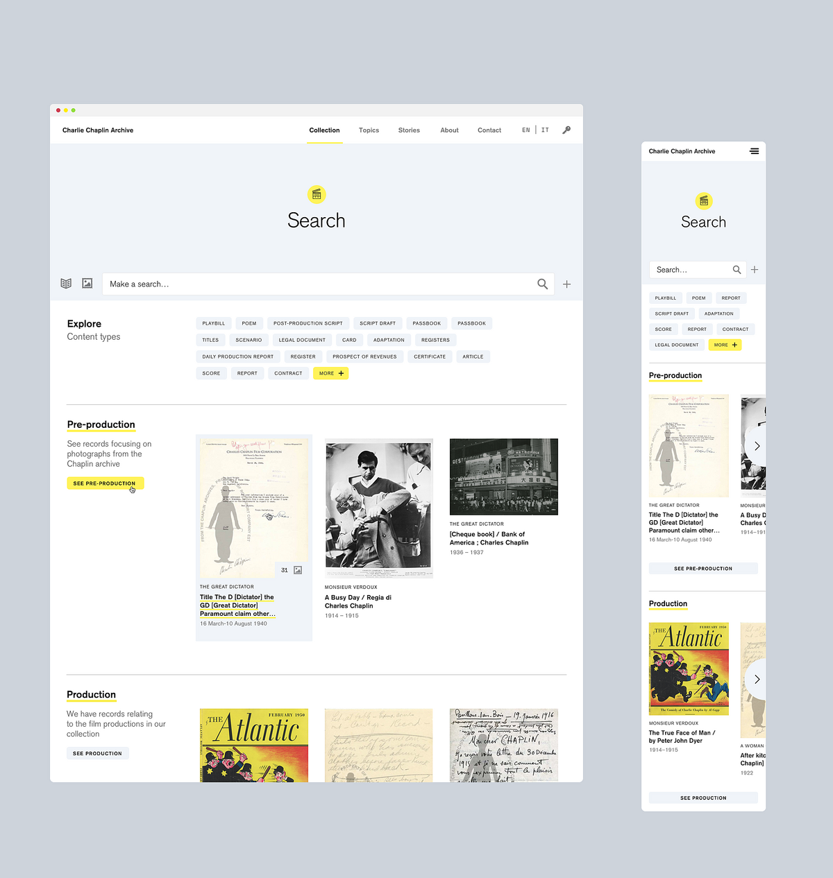 Archival search